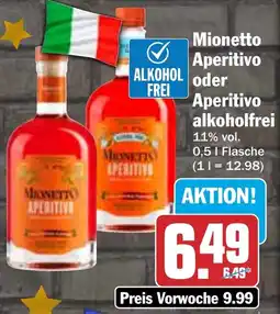 HIT Mionetto Aperitivo oder Aperitivo alkoholfrei Angebot