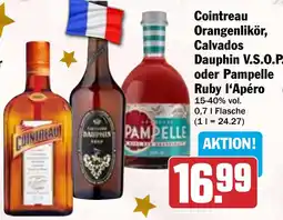HIT Cointreau Orangenlikör, Calvados Dauphin V.S.O.P. oder Pampelle Ruby l'Apéro Angebot