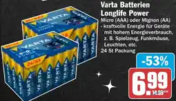 HIT Varta Batterien Longlife Power Angebot