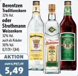 Aktiv Irma Berentzen Traditionskorn oder Strothmann Weizenkorn Angebot