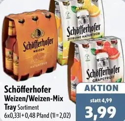 Aktiv Irma Schöfferhofer Weizen/Weizen-Mix Tray Angebot
