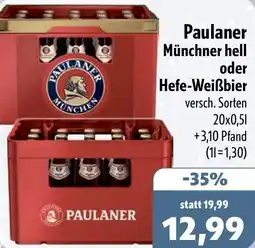 Aktiv Irma Paulaner Münchner hell oder Hefe-Weißbier Angebot