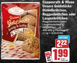 HIT Coppenrath & Wiese Unsere Goldstücke Dinkelbrötchen, Roggenbrötchen oder Laugenbrötchen Angebot