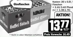 HIT Gaffel Kölsch, Wiess oder Gaffels Fassbrause Angebot