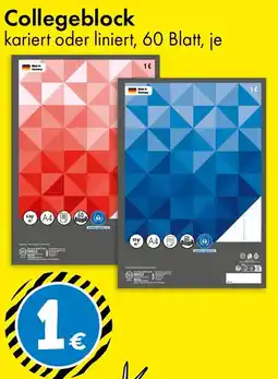 TEDi Collegeblock Angebot