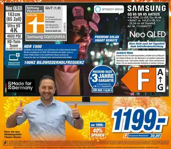 expert Techno Land Samsung 4K NEO QLED TV 65" | GQ65QN85AATXZG Angebot