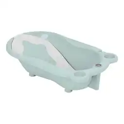 Netto Marken-Discount Kikkaboo Babybadewanne Kai, Thermometer Wanneneinlage Wasserablauf Ablagefächer grün Angebot