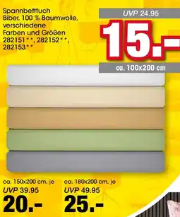 Möbel Martin Spannbetttuch Biber Angebot