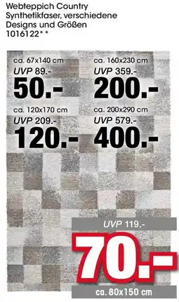Möbel Martin Webteppich Country Angebot
