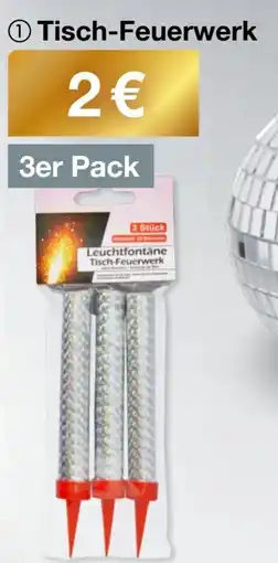 Woolworth Tisch Feuerwerk 3er Pack Angebot