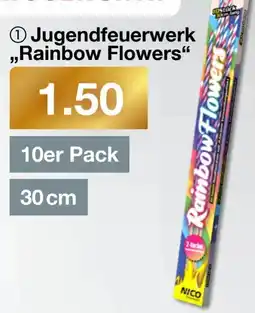 Woolworth Jugendfeuerwerk ,,Rainbow Flowers" 10er Pack Angebot
