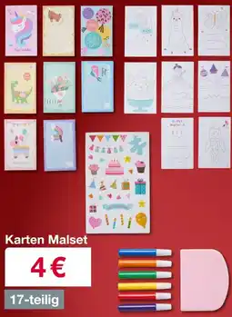 Woolworth Karten Malset 17-teilig Angebot