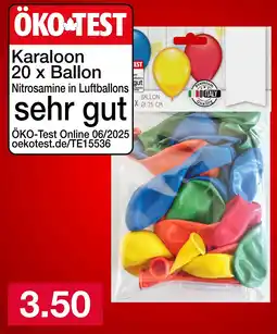 Woolworth Karaloon 20 x Ballon Angebot