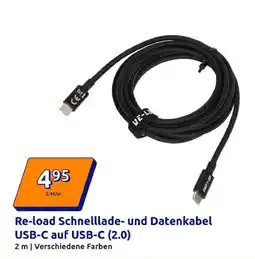 Action Re-load Schnelllade- und Datenkabel USB-C auf USB-C (2.0) Angebot