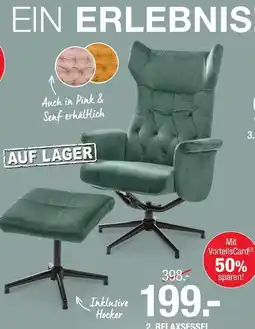 Hofmeister Relaxsessel mit hocker Angebot