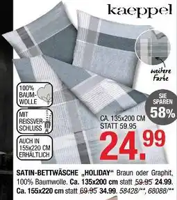 Hofmeister Kaeppel satin-bettwäsche „holiday“ Angebot
