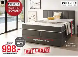 Hofmeister Design paul phillip boxspringbett „marina“ Angebot
