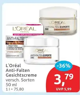 Budni L'oréal paris anti-falten gesichtscreme Angebot