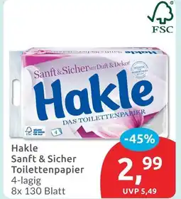 Budni Hakle sanft & sicher toilettenpapier Angebot