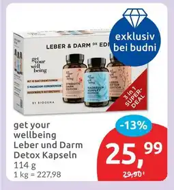 Budni Get your wellbeing leber und darm detox kapseln Angebot