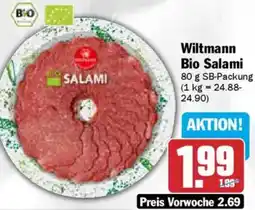 AEZ Wiltmann Bio Salami Angebot