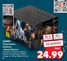 Kaufland COMET Feuerwerks- batterie >>Great Honor<< Angebot
