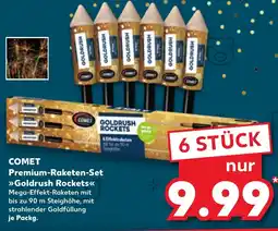 Kaufland COMET Premium-Raketen-Set >>Goldrush Rockets<< Angebot