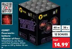 Kaufland COMET Feuerwerksbatterie >>Banner of Fire<< Angebot