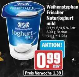 AEZ Weihenstephan Frischer Naturjoghurt mild Angebot
