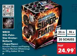 Kaufland WECO XXL-Palm- Star-Knister- Batterie >>Superflare<< Angebot