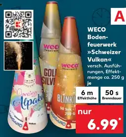 Kaufland WECO Bodenfeuerwerk >>Schweizer Vulkan<< Angebot