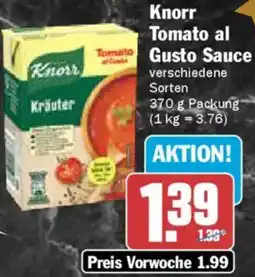 AEZ Knorr Tomato al Gusto Sauce Angebot