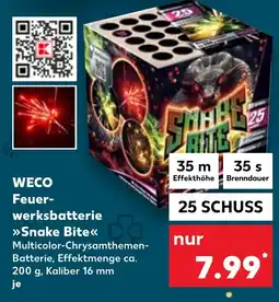 Kaufland WECO Feuerwerksbatterie >>Snake Bite<< Angebot