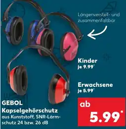 Kaufland GEBOL Kapselgehörschutz Angebot