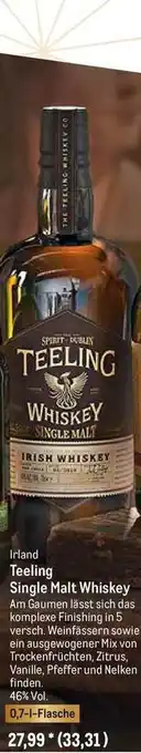 METRO Teeling Single Malt Whiskey Angebot