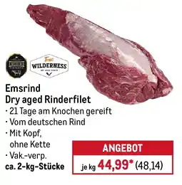 METRO Emsrind Dry aged Rinderfilet Angebot
