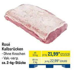 METRO Rosé Kalbsrücken Angebot