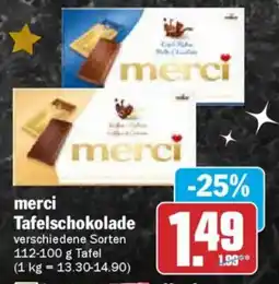 AEZ merci Tafelschokolade Angebot