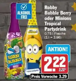 AEZ Robby Bubble Berry oder Minions Tropical Partydrink Angebot
