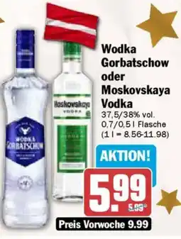 AEZ Wodka Gorbatschow oder Moskovskaya Vodka Angebot