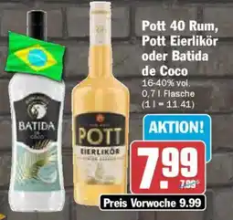 AEZ Pott 40 Rum, Pott Eierlikör oder Batida de Coco Angebot