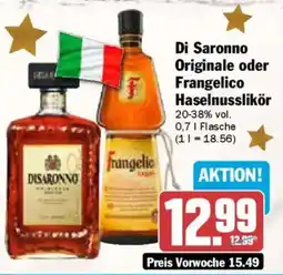 AEZ Di Saronno Originale oder Frangelico Haselnusslikör Angebot