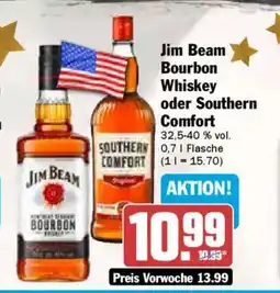 AEZ Jim Beam Bourbon Whiskey oder Southern Comfort Angebot