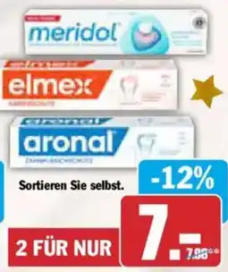 AEZ aronal, elmex oder meridol Zahnpasta Angebot