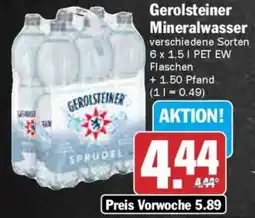 AEZ Gerolsteiner Mineralwasser Angebot