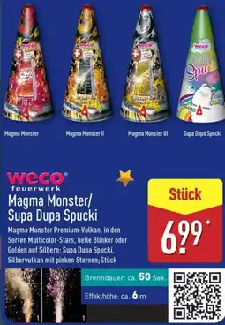 Aldi Nord Weco Magma Monster/ Supa Dupa Spucki Angebot