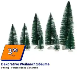 Action Dekorative Weihnachtsbäume Angebot