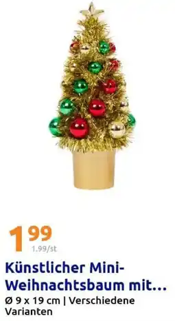 Action Künstlicher Mini Weihnachtsbaum mit... Angebot