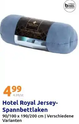 Action Hotel Royal Jersey Spannbettlaken Angebot