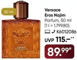 Galeria Versace Eros Najim Parfum Angebot